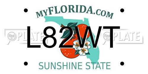 L82WT Florida License Plate