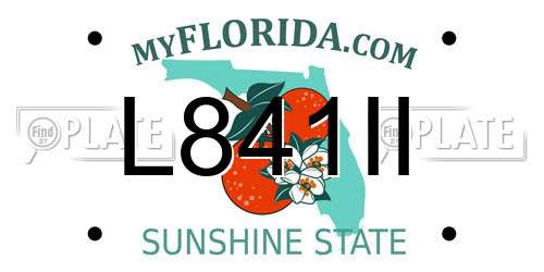 L841II Florida License Plate
