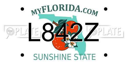 L842Z Florida License Plate
