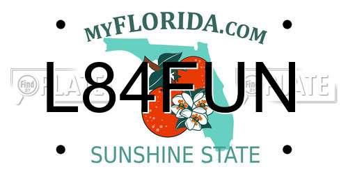 L84FUN Florida License Plate