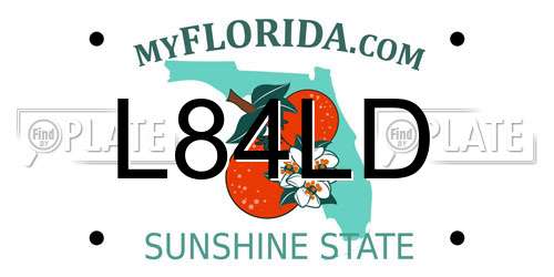 L84LD Florida License Plate