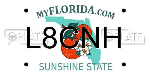 L8CNH Florida License Plate