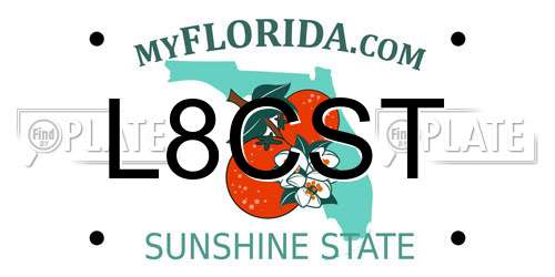 L8CST Florida License Plate
