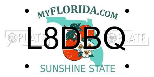 L8DBQ Florida License Plate