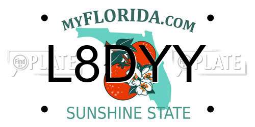 L8DYY Florida License Plate