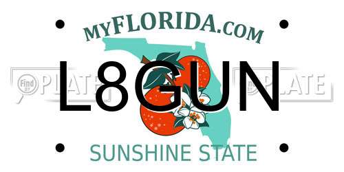 L8GUN Florida License Plate