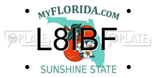 L8IBF Florida License Plate