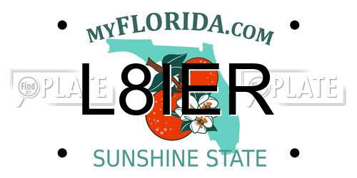 L8IER Florida License Plate