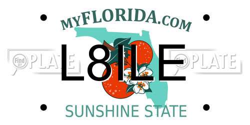 L8ILE Florida License Plate