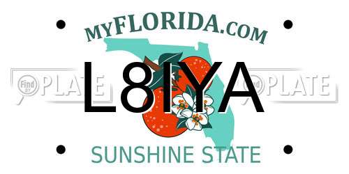 L8IYA Florida License Plate