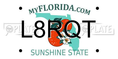 L8RQT Florida License Plate