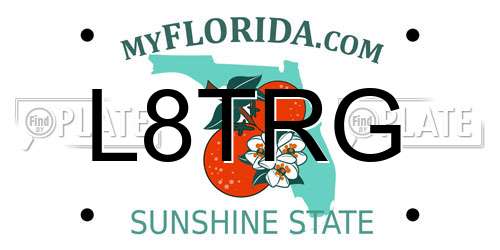 L8TRG Florida License Plate