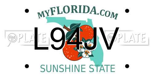 L94JV Florida License Plate