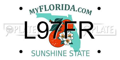 L97FR Florida License Plate