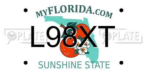 L98XT Florida License Plate