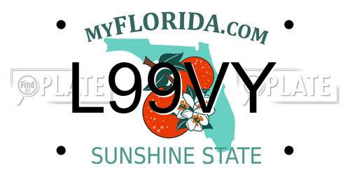 L99VY Florida License Plate
