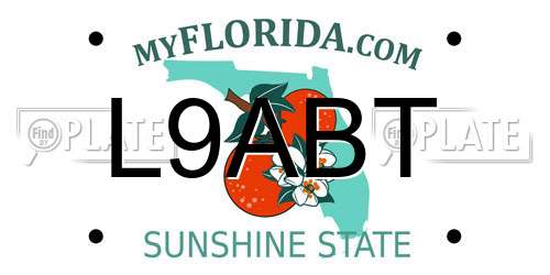 L9ABT Florida License Plate