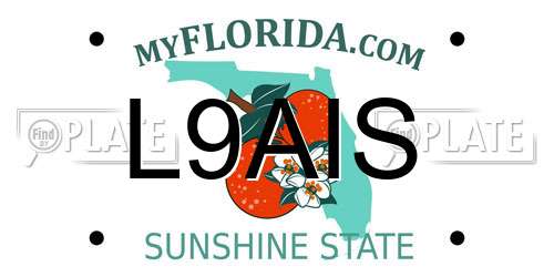 L9AIS Florida License Plate