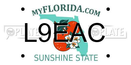 L9EAC Florida License Plate