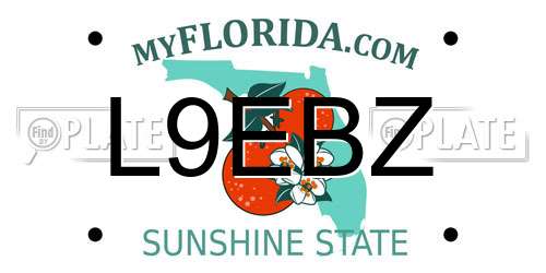 L9EBZ Florida License Plate