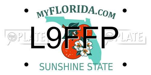 L9FFP Florida License Plate