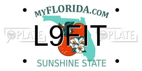 L9FIT Florida License Plate