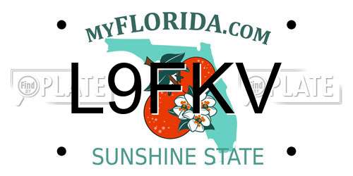 L9FKV Florida License Plate