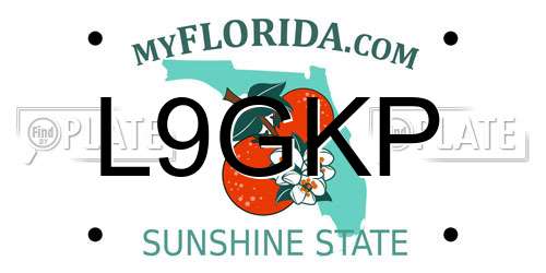 L9GKP Florida License Plate