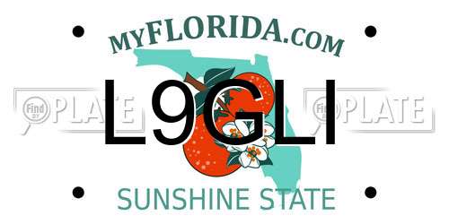 L9GLI Florida License Plate