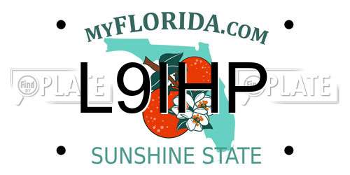 L9IHP Florida License Plate