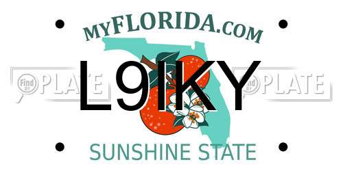 L9IKY Florida License Plate