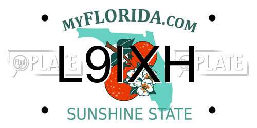 L9IXH Florida License Plate