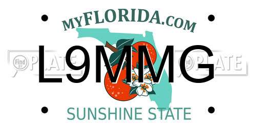 L9MMG Florida License Plate