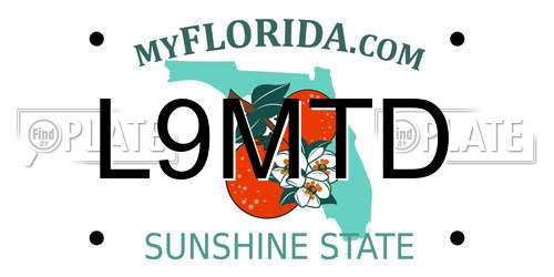 L9MTD Florida License Plate