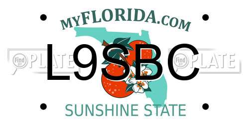 L9SBC Florida License Plate
