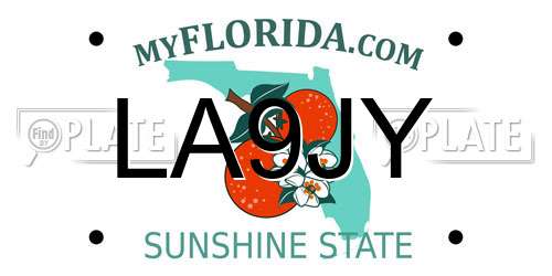 LA9JY Florida License Plate