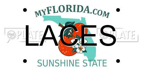 LACES Florida License Plate