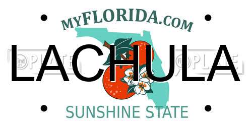 LACHULA Florida License Plate