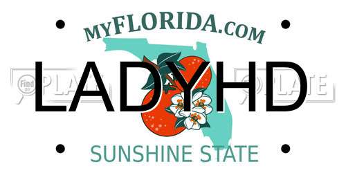 LADYHD Florida License Plate