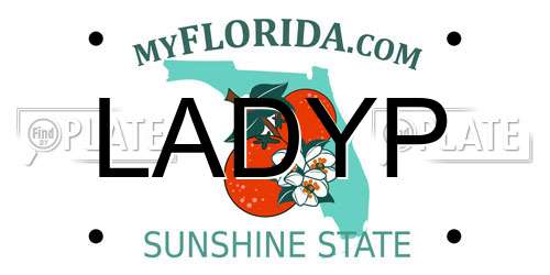 LADYP Florida License Plate