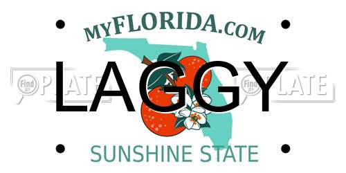 LAGGY Florida License Plate