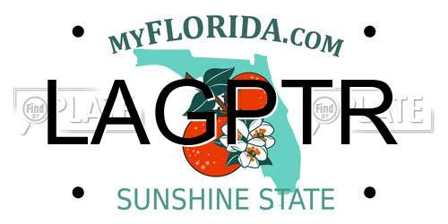 LAGPTR Florida License Plate