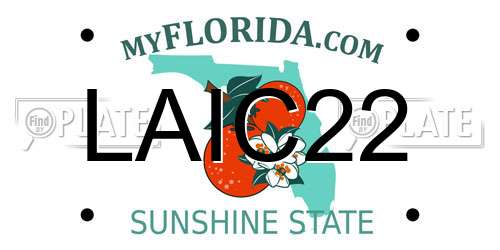 LAIC22 Florida License Plate