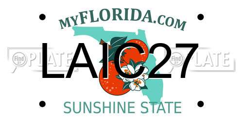LAIC27 Florida License Plate