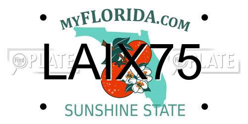 LAIX75 Florida License Plate