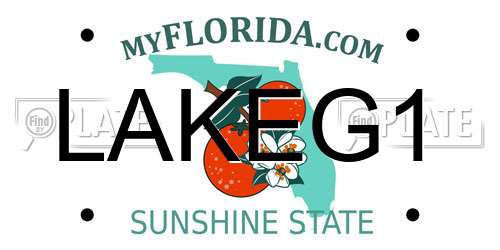 LAKEG1 Florida License Plate