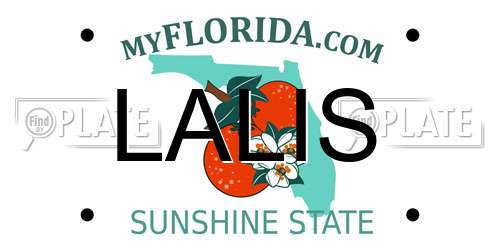 LALIS Florida License Plate