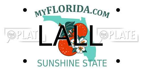 LALL Florida License Plate
