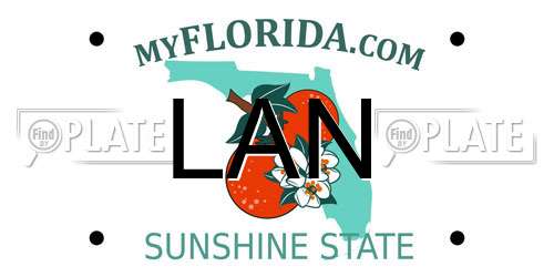 LAN Florida License Plate