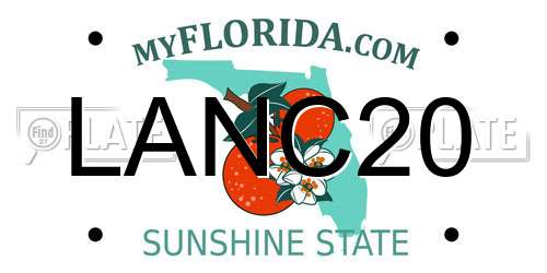LANC20 Florida License Plate